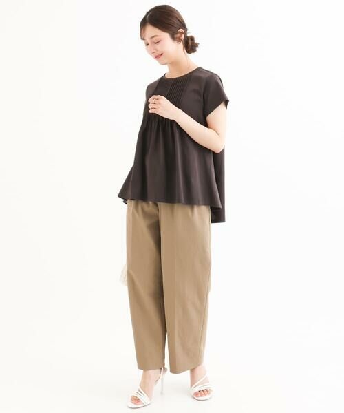 Maison de CINQ / メゾン ドゥ サンク その他パンツ | 【小さいサイズ】[接触冷感/洗える]バレル風シルエットストレッチパンツ | 詳細9
