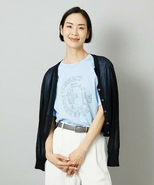 Maison de CINQ / メゾン ドゥ サンク カットソー | [小さいサイズ]透明箔プリントTシャツ | 詳細17
