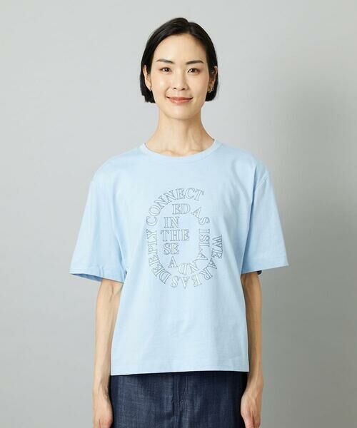 Maison de CINQ / メゾン ドゥ サンク カットソー | [小さいサイズ]透明箔プリントTシャツ | 詳細18