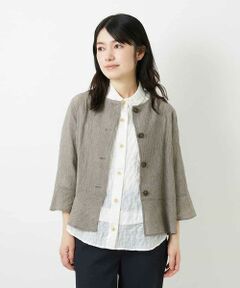 Maison de CINQ / メゾン ドゥ サンク シャツ・ブラウス | 綿麻ワッシャーペプラムデザインブラウス