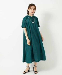Maison de CINQ / メゾン ドゥ サンク ロング・マキシ丈ワンピース | コットンストライプギンガムワンピース