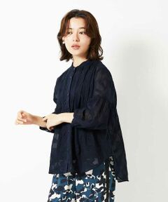 Maison de CINQ / メゾン ドゥ サンク シャツ・ブラウス | 【小さいサイズ】幾何デザインオーバーシルエットブラウス /洗える