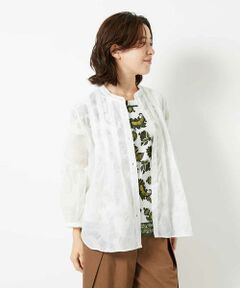 Maison de CINQ / メゾン ドゥ サンク シャツ・ブラウス | 【小さいサイズ】幾何デザインオーバーシルエットブラウス /洗える