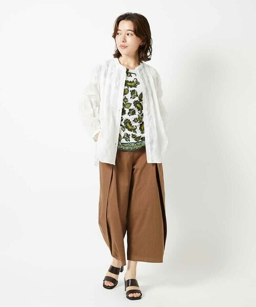 Maison de CINQ / メゾン ドゥ サンク シャツ・ブラウス | 【小さいサイズ】幾何デザインオーバーシルエットブラウス /洗える | 詳細10