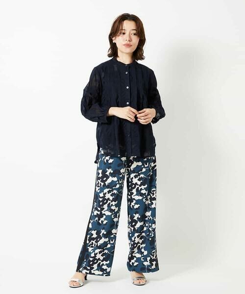 Maison de CINQ / メゾン ドゥ サンク シャツ・ブラウス | 【小さいサイズ】幾何デザインオーバーシルエットブラウス /洗える | 詳細12