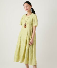 Maison de CINQ / メゾン ドゥ サンク ロング・マキシ丈ワンピース | 【小さいサイズ】フラワージャカードAラインワンピース