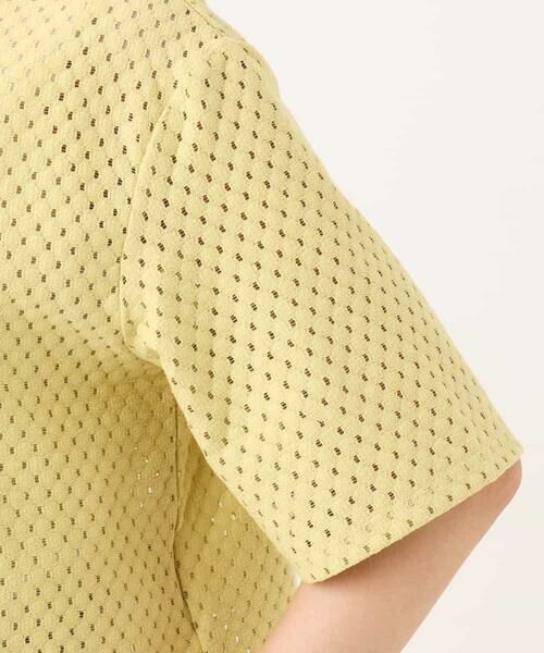Maison de CINQ / メゾン ドゥ サンク カットソー | 【小さいサイズ】[洗える]ドット調アイレット レースTシャツ | 詳細17