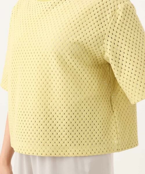Maison de CINQ / メゾン ドゥ サンク カットソー | 【小さいサイズ】[洗える]ドット調アイレット レースTシャツ | 詳細18