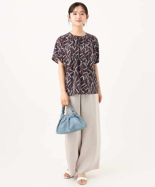 Maison de CINQ / メゾン ドゥ サンク その他パンツ | 【小さいサイズ】[接触冷感/洗える]リラクシーサテンワイドパンツ | 詳細22