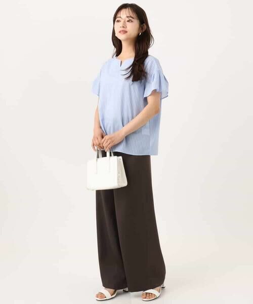 Maison de CINQ / メゾン ドゥ サンク その他パンツ | 【小さいサイズ】[接触冷感/洗える]リラクシーサテンワイドパンツ | 詳細27