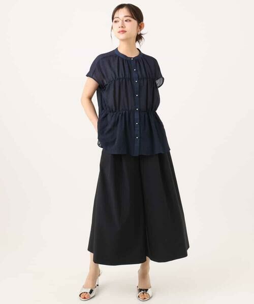 Maison de CINQ / メゾン ドゥ サンク その他パンツ | 【小さいサイズ】[瞬美シリーズ/UVカット/接触冷感/速乾/洗濯機で洗える]トリコット ワイドクロップドパンツ | 詳細16