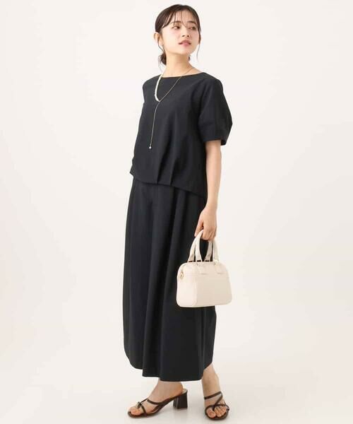 Maison de CINQ / メゾン ドゥ サンク その他パンツ | 【小さいサイズ】[瞬美シリーズ/UVカット/接触冷感/速乾/洗濯機で洗える]トリコット ワイドクロップドパンツ | 詳細18
