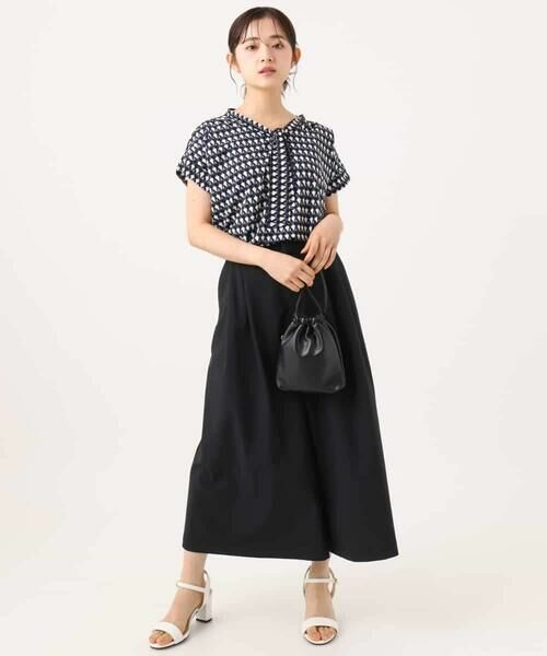 Maison de CINQ / メゾン ドゥ サンク その他パンツ | 【小さいサイズ】[瞬美シリーズ/UVカット/接触冷感/速乾/洗濯機で洗える]トリコット ワイドクロップドパンツ | 詳細22