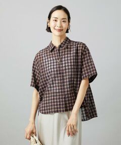 Maison de CINQ / メゾン ドゥ サンク シャツ・ブラウス | [小さいサイズ]シアーチェックシャツ