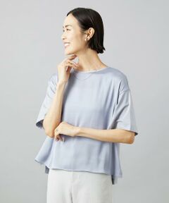 Maison de CINQ / メゾン ドゥ サンク カットソー | [小さいサイズ]サテンドッキングプルオーバー