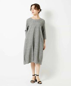 Maison de CINQ / メゾン ドゥ サンク ロング・マキシ丈ワンピース | コットンリネンコクーンラインワンピース