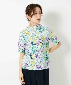 Maison de CINQ / メゾン ドゥ サンク カットソー | 水彩フラワープリントTシャツ