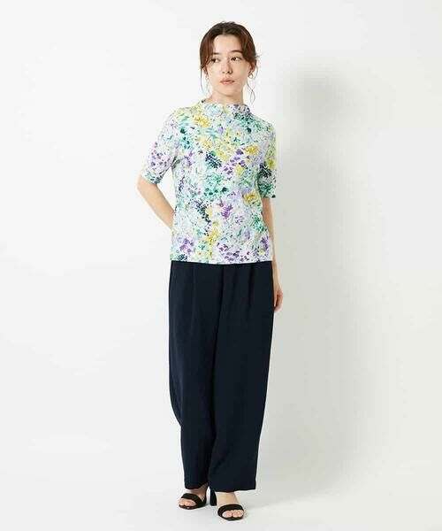 Maison de CINQ / メゾン ドゥ サンク カットソー | 水彩フラワープリントTシャツ | 詳細4
