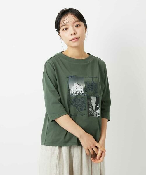 Maison de CINQ / メゾン ドゥ サンク カットソー | 天竺フォトプリントTシャツ | 詳細17