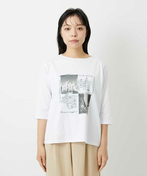 Maison de CINQ / メゾン ドゥ サンク カットソー | 天竺フォトプリントTシャツ | 詳細7