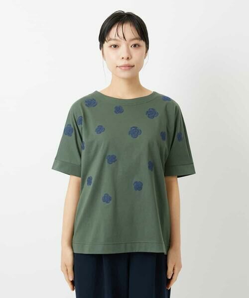 Maison de CINQ / メゾン ドゥ サンク カットソー | 天竺フラワー刺繍カットソー | 詳細16