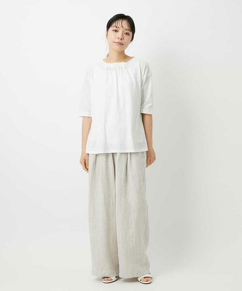 Maison de CINQ / メゾン ドゥ サンク カットソー | [日本製]クールローレルスカイコットTシャツ | 詳細18