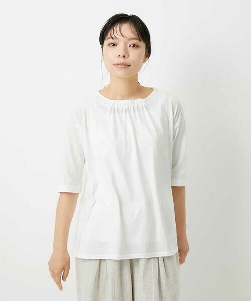 Maison de CINQ / メゾン ドゥ サンク カットソー | [日本製]クールローレルスカイコットTシャツ | 詳細4