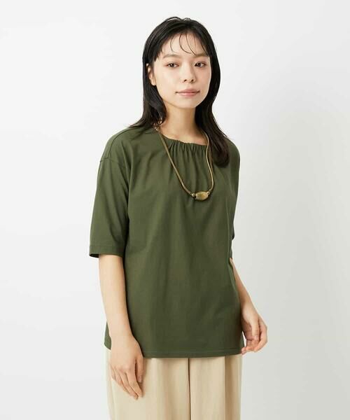 Maison de CINQ / メゾン ドゥ サンク カットソー | [日本製]クールローレルスカイコットTシャツ | 詳細5