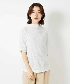 Maison de CINQ / メゾン ドゥ サンク カットソー | [日本製]ドットタックハイネックカットソー