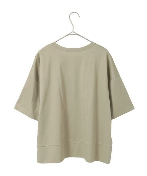 Maison de CINQ / メゾン ドゥ サンク カットソー | 【小さいサイズ/接触冷感】ミシンステッチボクシーシルエットTシャツ | 詳細15