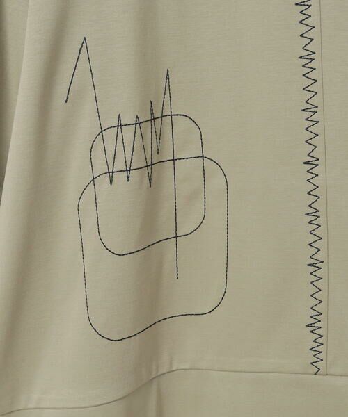Maison de CINQ / メゾン ドゥ サンク カットソー | 【小さいサイズ/接触冷感】ミシンステッチボクシーシルエットTシャツ | 詳細19