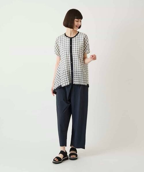 Maison de CINQ / メゾン ドゥ サンク その他パンツ | 【小さいサイズ/接触冷感/UVカット/遮熱性】ソフトタイプライタータックテーパードパンツ | 詳細6