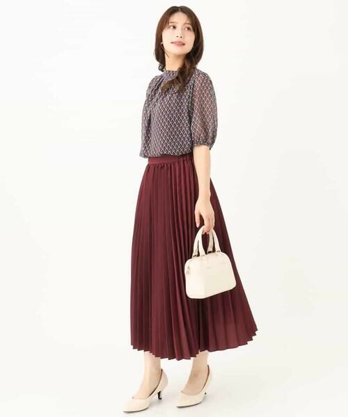 Maison de CINQ / メゾン ドゥ サンク ロング・マキシ丈スカート | 【小さいサイズ】[洗える]オーガンジープリーツスカート | 詳細23
