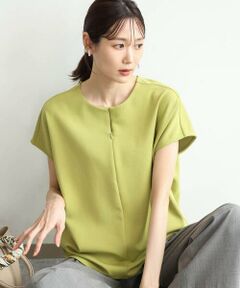 Maison de CINQ / メゾン ドゥ サンク カットソー | 【小さいサイズ】[洗える]前後2way フロントジップデザインカットソー