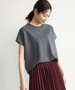 Maison de CINQ / メゾン ドゥ サンク カットソー | 【小さいサイズ】[洗える]前後2way フロントジップデザインカットソー