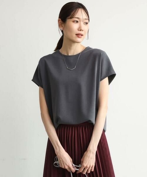 Maison de CINQ / メゾン ドゥ サンク カットソー | 【小さいサイズ】[洗える]前後2way フロントジップデザインカットソー | 詳細11