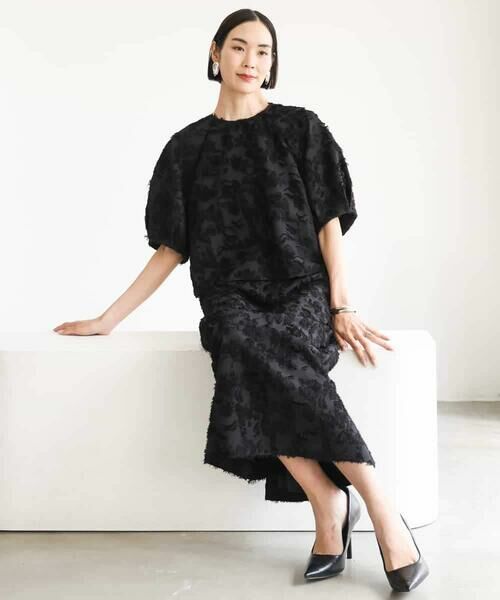 Maison de CINQ / メゾン ドゥ サンク ロング・マキシ丈スカート | 【小さいサイズ】フラワージャカードペンシルスカート | 詳細5