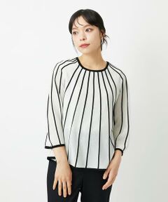 Maison de CINQ / メゾン ドゥ サンク ニット・セーター | シアーストライプニットプルオーバー
