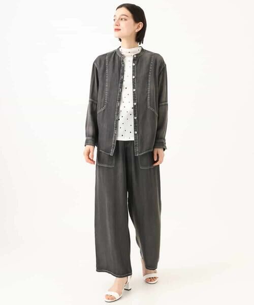 Maison de CINQ / メゾン ドゥ サンク カットソー | [日本製]シアーチュールドットプリントカットソー | 詳細3