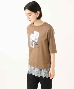 Maison de CINQ / メゾン ドゥ サンク カットソー | [接触冷感]グラフィックプリントカットソー