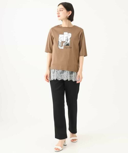 Maison de CINQ / メゾン ドゥ サンク カットソー | [接触冷感]グラフィックプリントカットソー | 詳細1