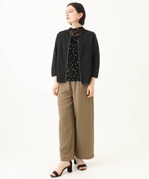 Maison de CINQ / メゾン ドゥ サンク カーディガン・ボレロ | ペーパーヤーンシアーカーディガン | 詳細1
