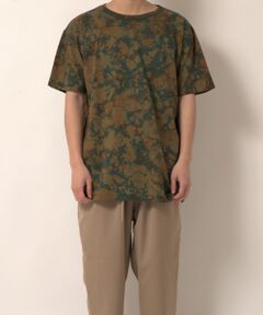 【ガイアの夜明けでご紹介】籠染めクルーネックTシャツ　カモフラージュ