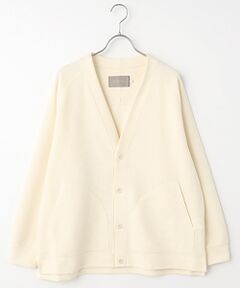 classic light waffle cardigan