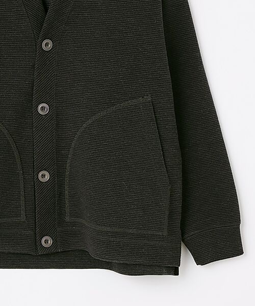 maison de F / メゾンドエフ カーディガン・ボレロ | classic light waffle cardigan | 詳細4