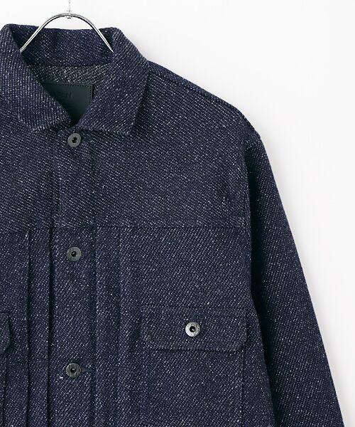 maison de F / メゾンドエフ Gジャン・デニムジャケット | tweed denim type 2 JKT | 詳細2