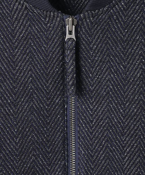 maison de F / メゾンドエフ Gジャン・デニムジャケット | herringbone tweed denim bomer jacket | 詳細5