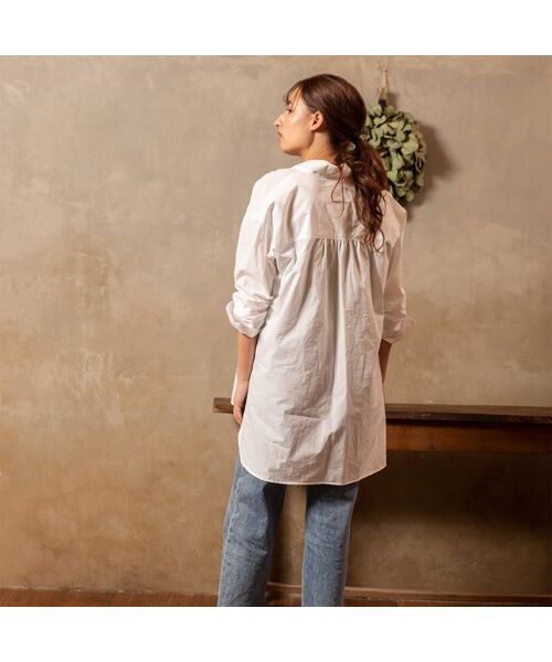 maison de F / メゾンドエフ シャツ・ブラウス | 長袖両脇ディープスリットシャツ | 詳細1