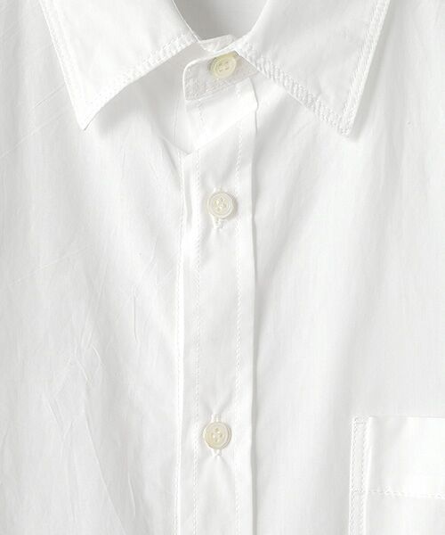 maison de F / メゾンドエフ シャツ・ブラウス | 長袖シングルポケット刺繍入りシャツ | 詳細4