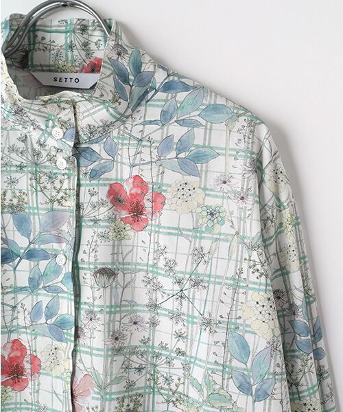 maison de F / メゾンドエフ シャツ・ブラウス | LIBERTY OKKAKE SHIRT | 詳細2